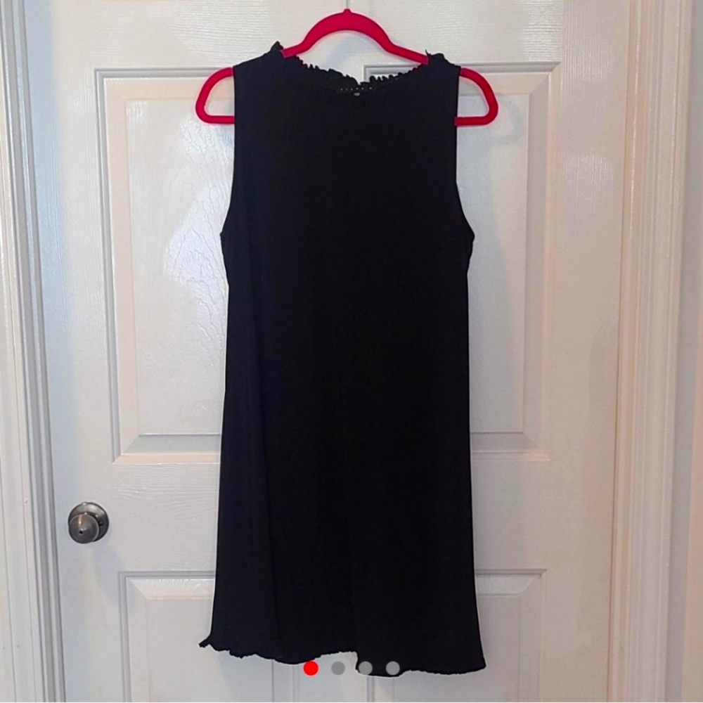 Tiana B Ruffle Higneck Dress 1X